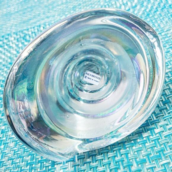 VTG Sylvestri Large Crystal Nautilus Shell Paperweight - Picture 6 of 11